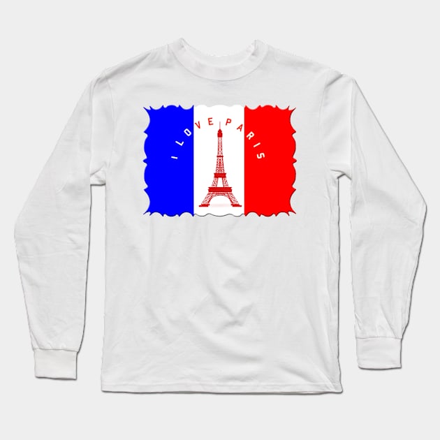 I LOVE PARIS Long Sleeve T-Shirt by doniainart